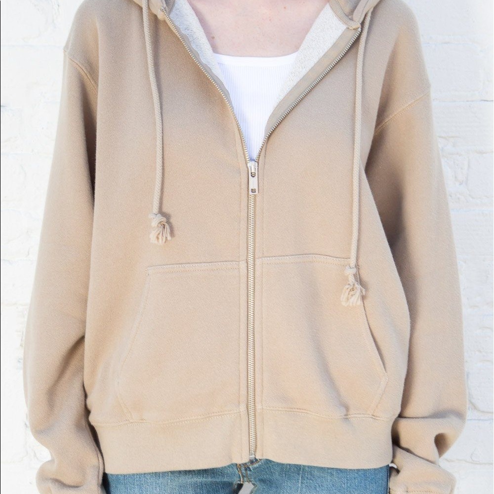 tan brandy christy zip up